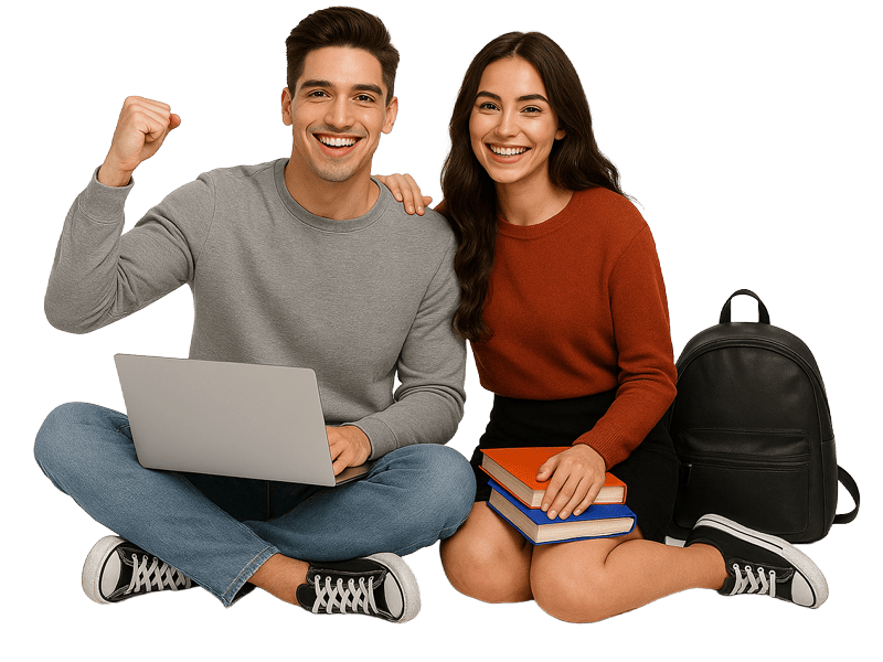 ai dalle generated male and female sitting happy 02