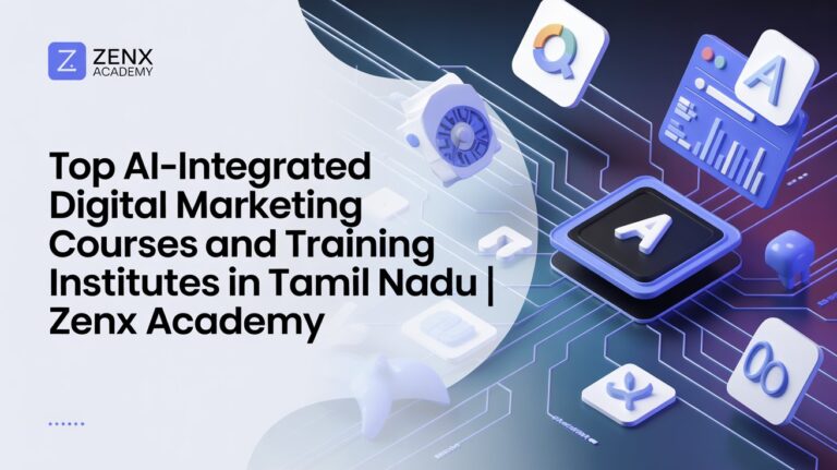 AI-integrated digital marketing course training in Tamil Nadu at ZenX Academy with automation and SEO 2.0 modules