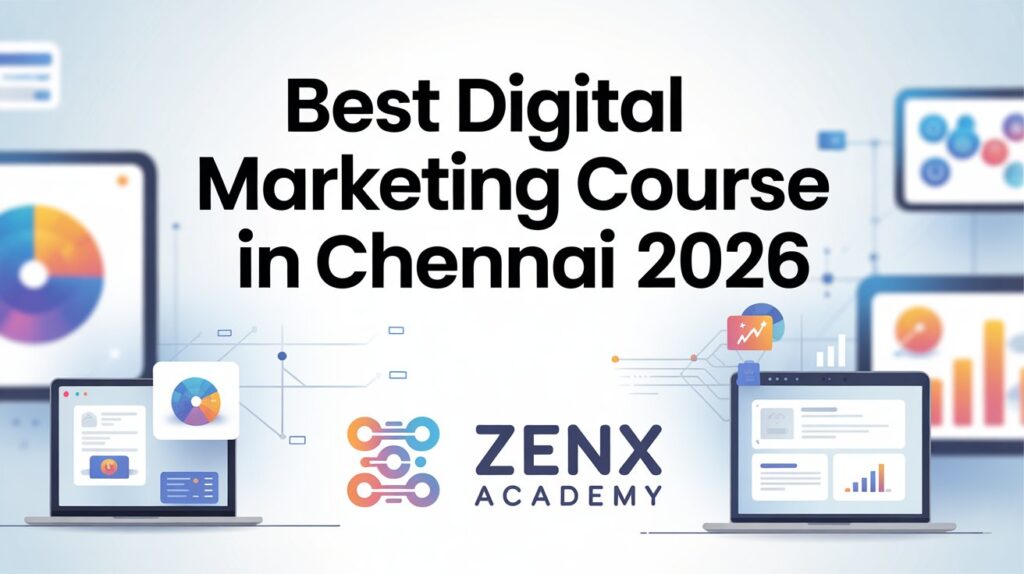 Which Is the Best Digital Marketing Course in Chennai? Full Comparison Guide 8 Best Digital Marketing Course in Chennai 2026 by ZenX Academy with AI-first practical training