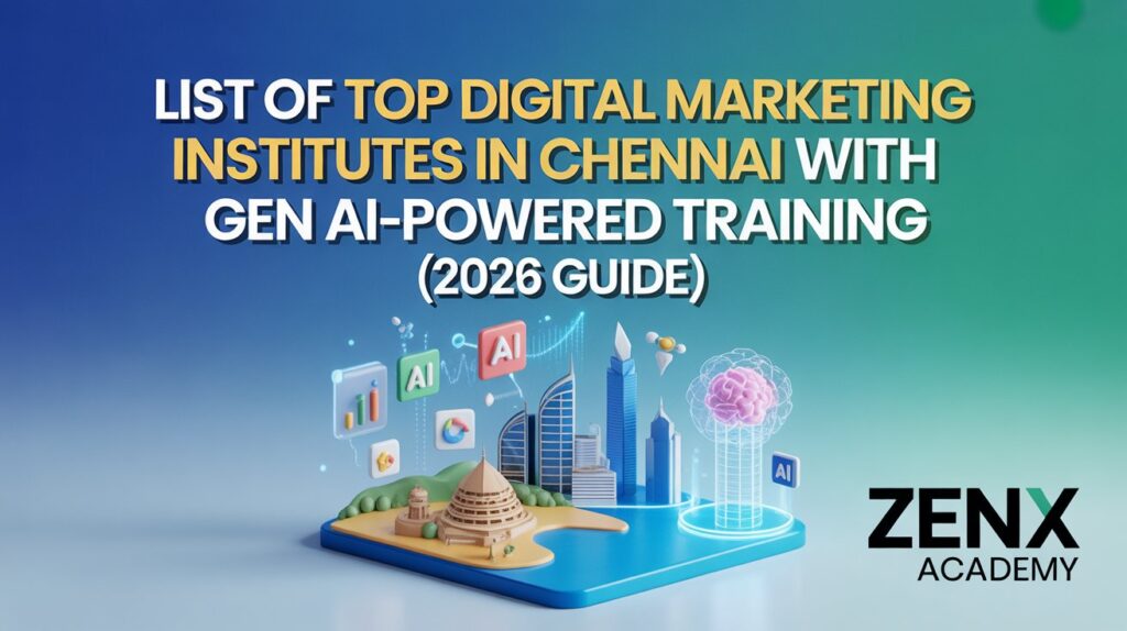 Students learning Gen AI digital marketing in Chennai training program 2026