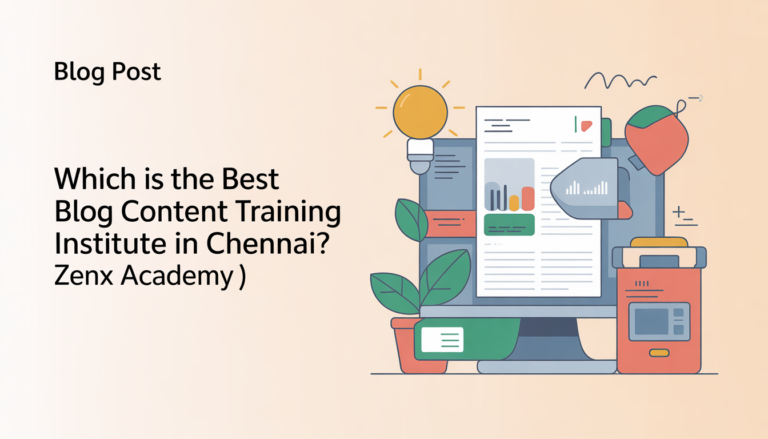 Best blog content training institute in Chennai – ZenX Academy SEO preview screenshot