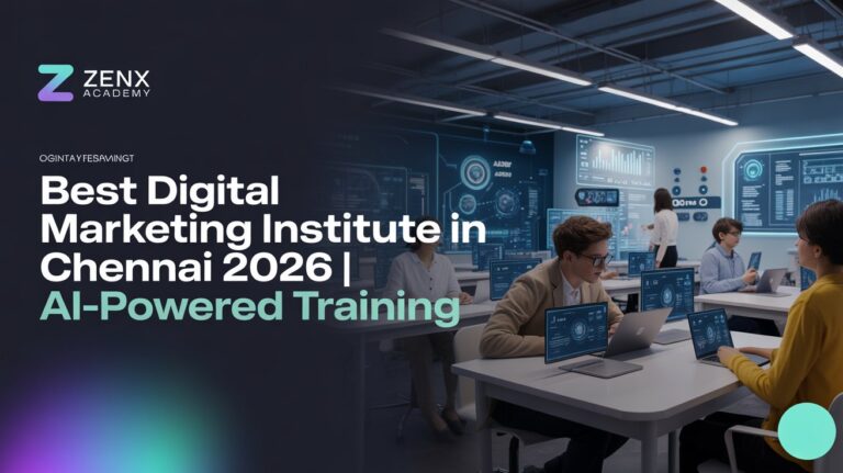 Best Digital Marketing Institute in Chennai 2026 with AI-powered training at ZenX Academy