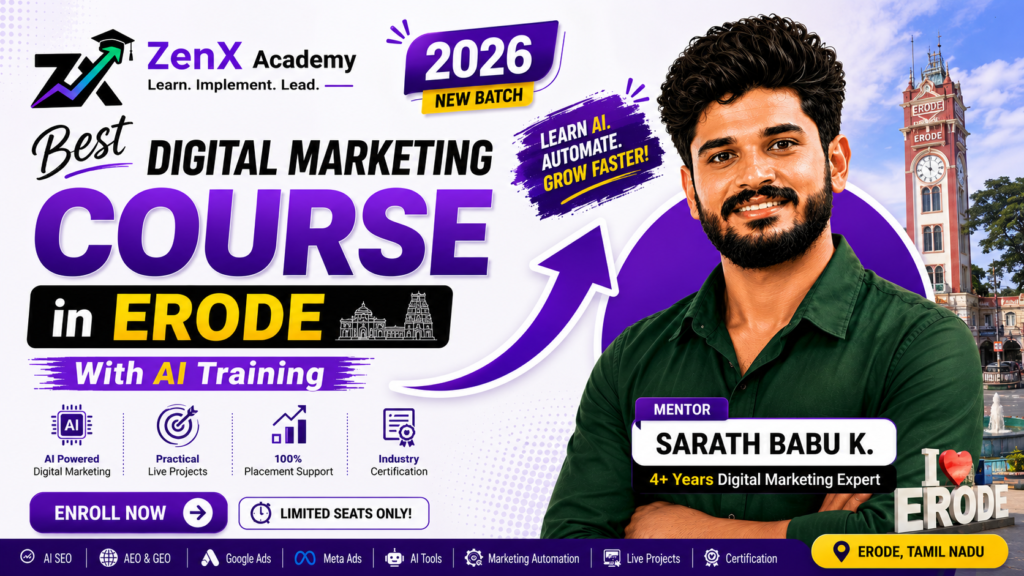 Best Digital Marketing Course in Erode With AI Training