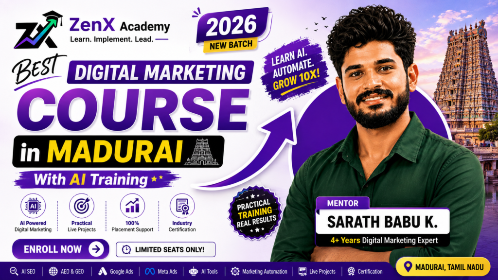 Best Digital Marketing Course in Madurai With AI Training