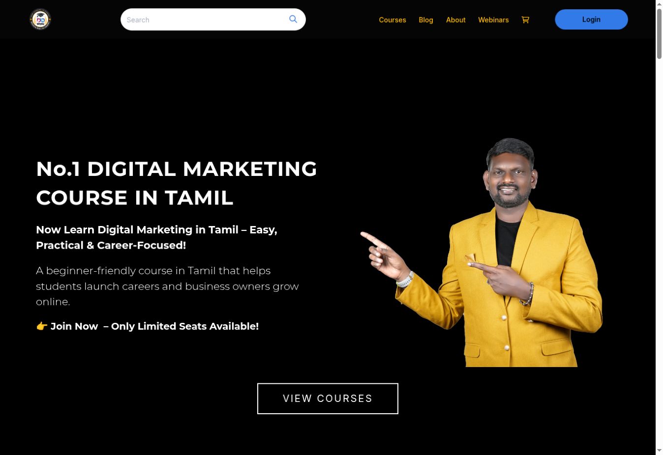 Design Digi Academy homepage screenshot captured September 28 2026