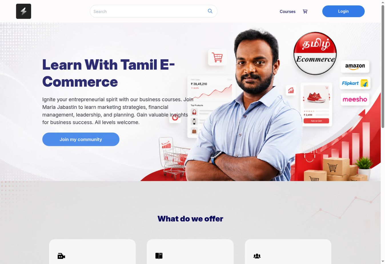 Tamil E-commerce homepage screenshot captured September 28 2026